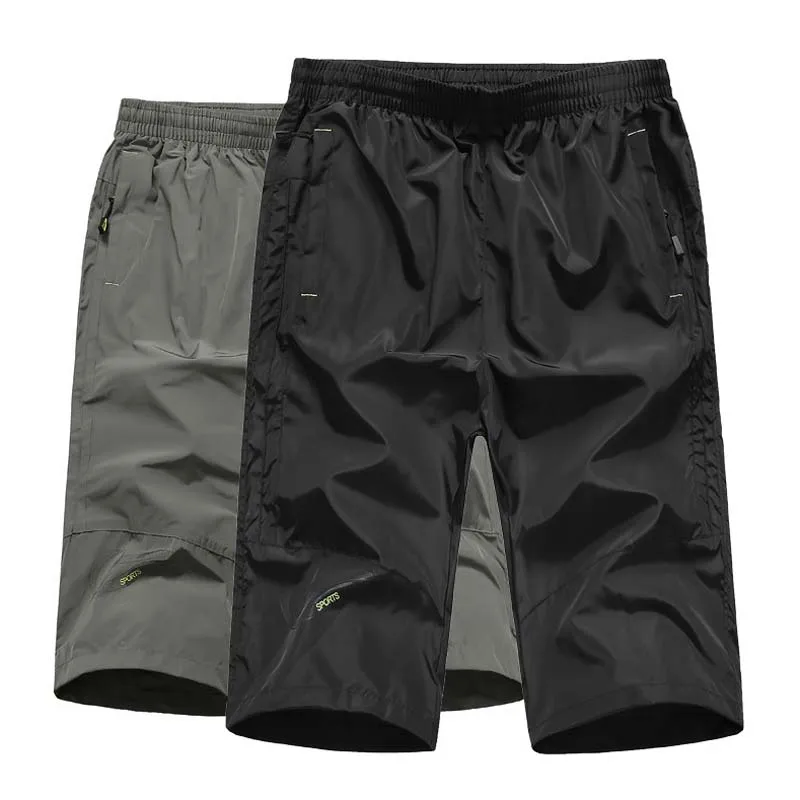 

NEW 2016 Summer Men's Casual Sports basketball shorts Joggers Gym mens shorts ZIpper Pocket Polyster Running Plus Size 5XL