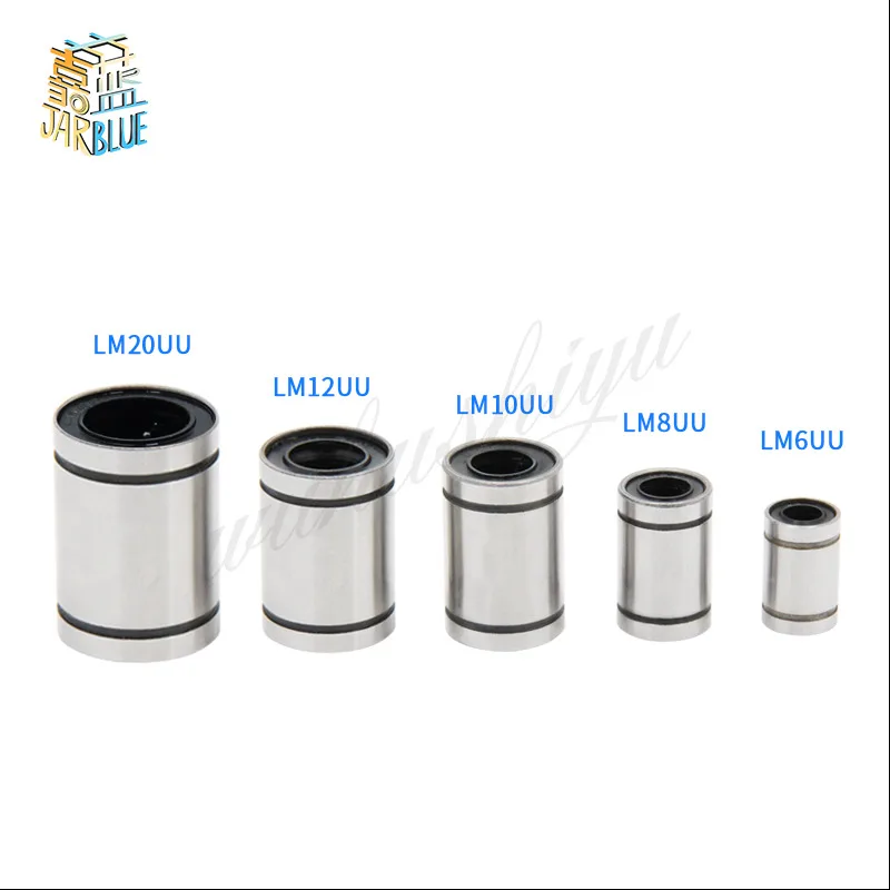 2 шт./лот LM6UU LM8UU LM10UU LM12UU LM20UU линейные шарикоподшипники 6 мм 8 10 12 20 часть втулка