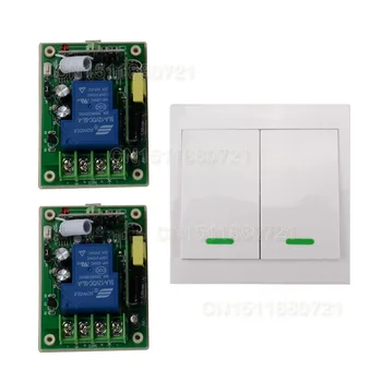 

Smart Home AC85vV110V 220V 250V 3000W RF Wireless Remote Control Switch System For Light Lights With 2Button Wall Transmitter
