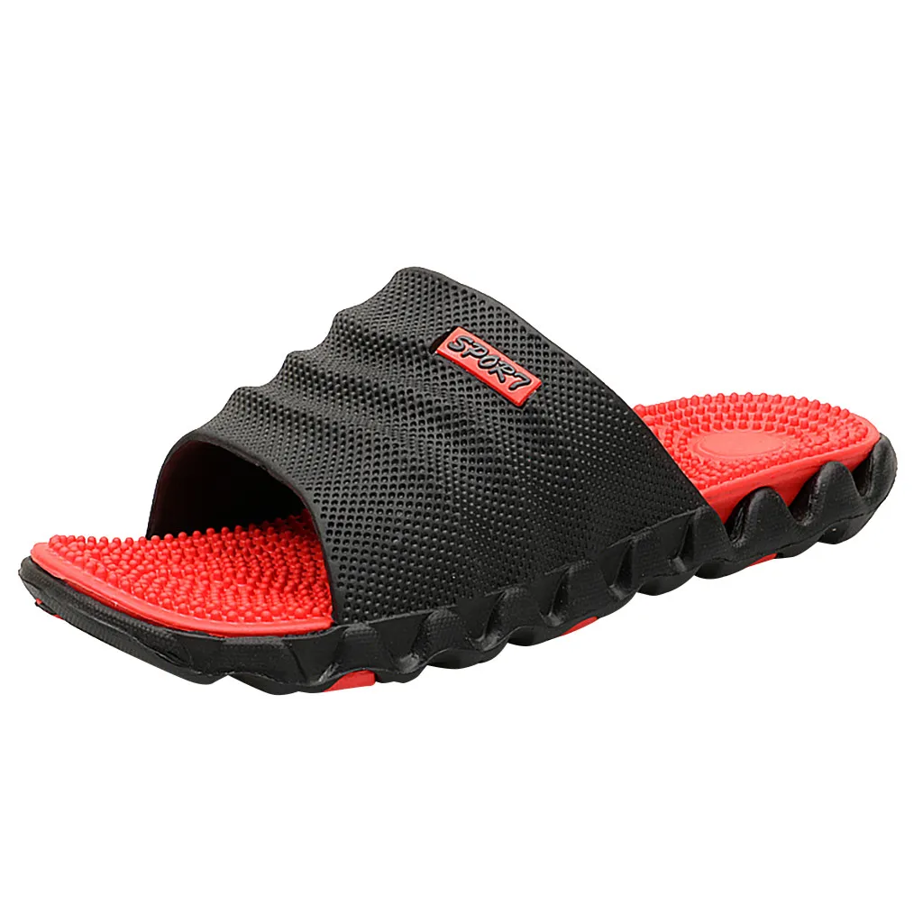 

SAGACE New 2019 Summer Slippers Men Cool Water Flip Flops High Quality Soft Massage Slippers Men Fashion Man Casual Shoes
