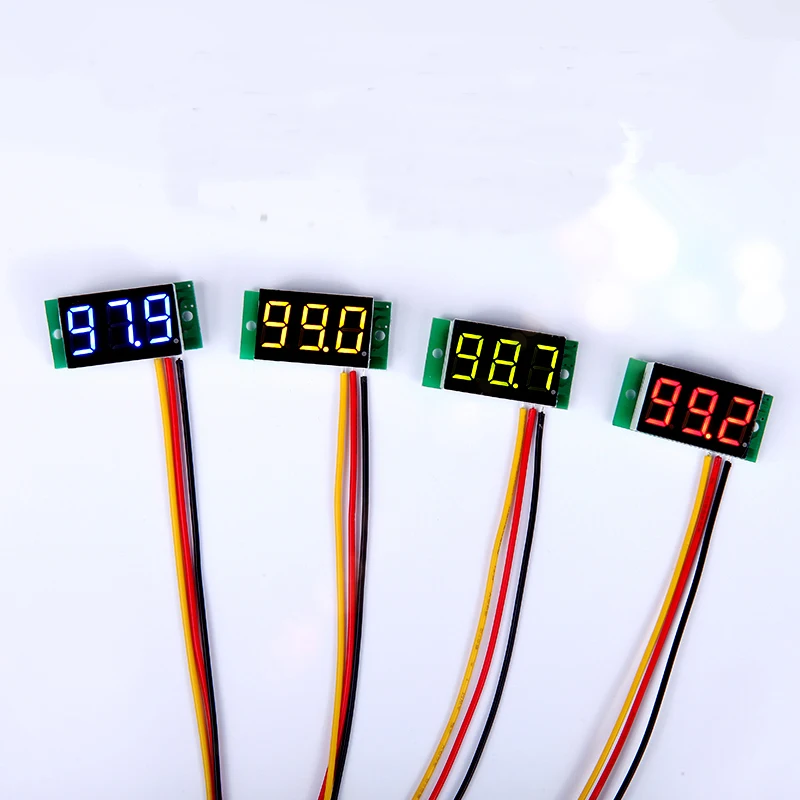 

0.36 -inch three wire DC0-100V digital adjustable DC voltmeter head display battery voltmeter LED head