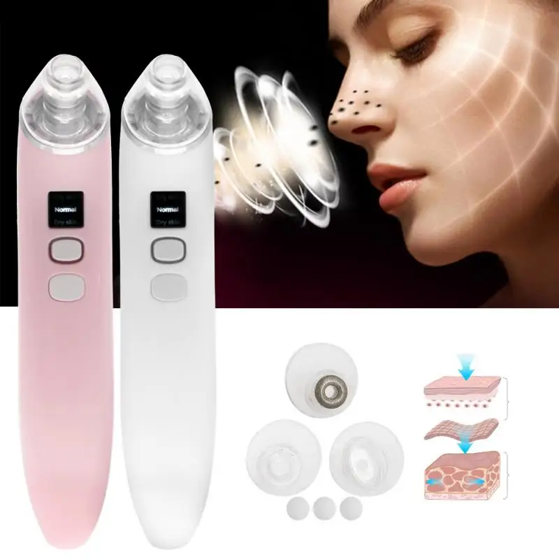2 Colors Electronic Blackhead Removal Machine Vacuum Suction Face Acne