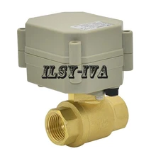 DN15 латунь электрический шаровой клапан, DC12V/DC24V G1/2 ''Три провода управления привод клапан