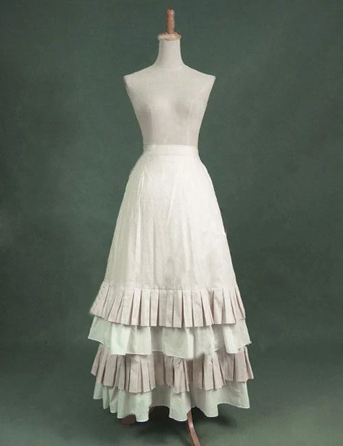 

Free-Shipping Floor-Length Khaki Vintage Victorian Skirt Stage Costume Perla Victorian Solid Bustle Skirt Custom Make Plus Size