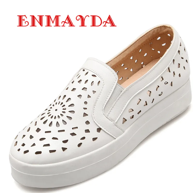 ENMAYDA New font b Women b font Spring and Autumn Cut outs Round Toe Flats Shoes