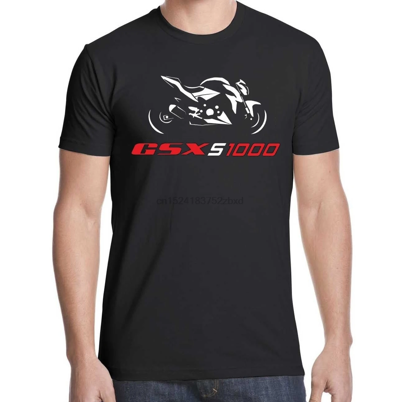 Мото Suzuki Gsx S 1000 Gsxs S1000 Футболка Мужская Круглый хлопка Рубашка с короткими