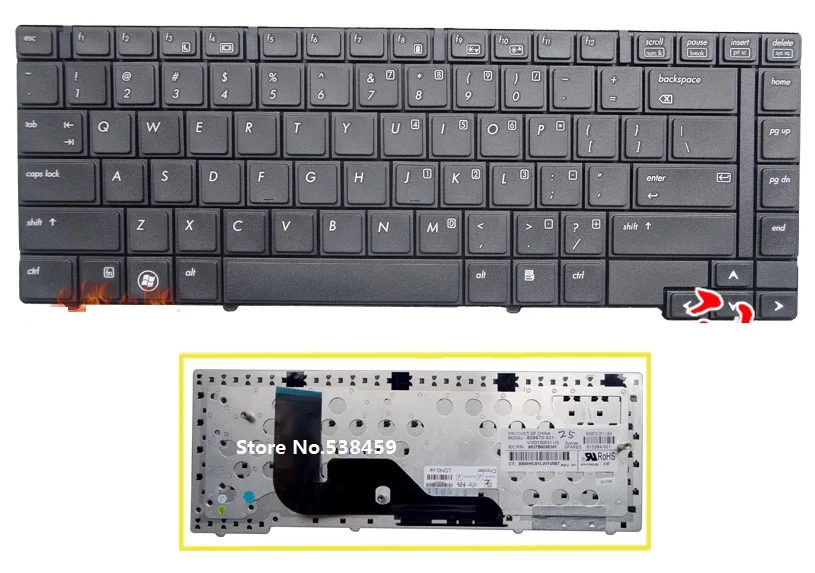 New Net Keyboards Tastiera Italiana Compatibile con Notebook HP ProBook 6440B 6450B 6455B 6445B