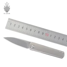 Kizer mini knife top knifes high quality s35vn steel blade best folding knives with smooth titanium