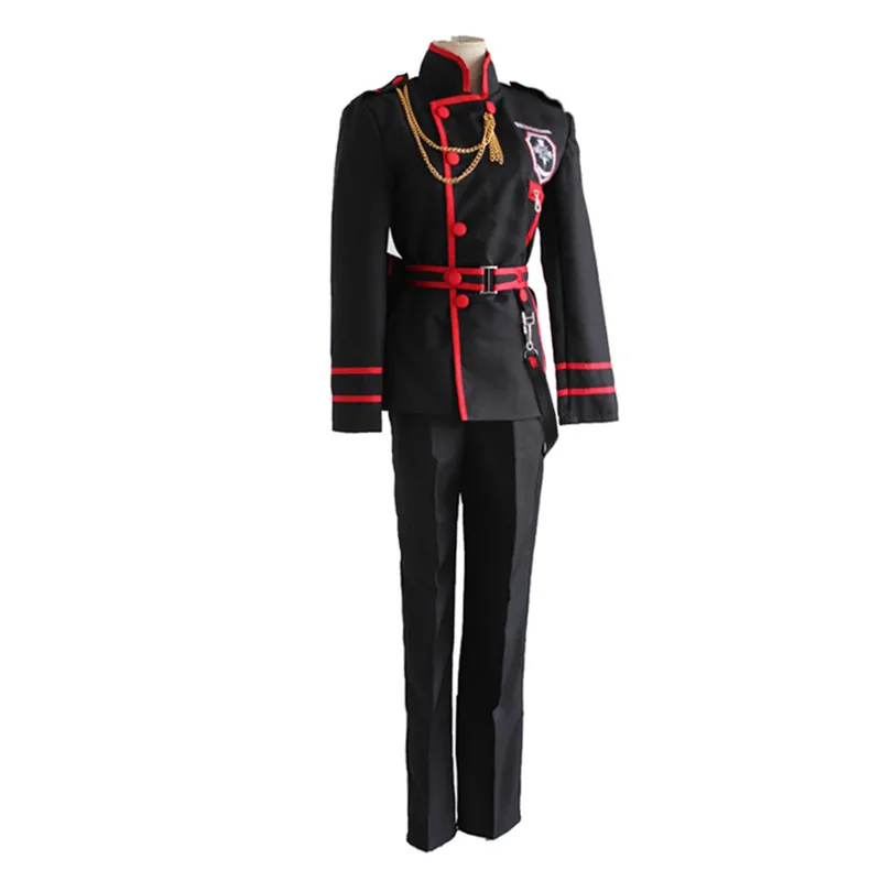 

D.Gray-man Allen Walker Lenalee Lee Cosplay Costume Uniform Suit(top+pants/skirt+belt+chain+waist bag)