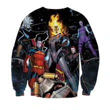 New Long Sleeve Marvel Movie Sweatshirts Hoodie Men Streetwear Mens Sweatshirt Teens Boys Hip Hop Oversize 3D Printed Tracksuits
