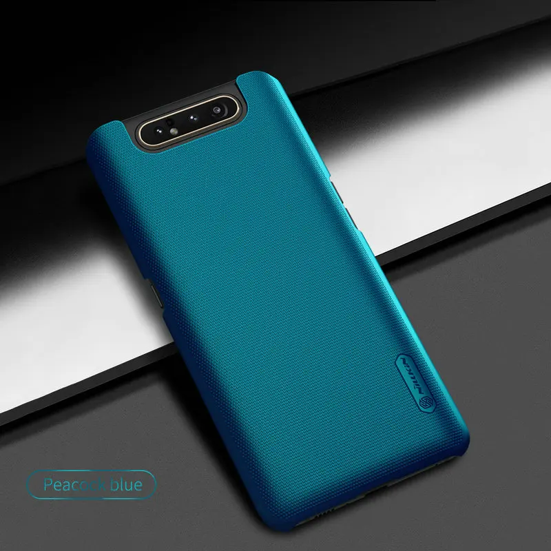 Nillkin Пластик Coque для samsung Galaxy A80 чехол для samsung Galaxy A80 A90 SM-A805F SM A805F телефона чехол-лента на заднюю панель - Цвет: Синий