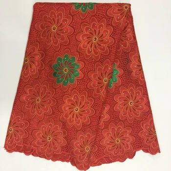 

High Quality Swiss Voile Lace With Stone 2017 African Voile Swiss Lace Fabric African Swiss Cotton Voile Lace Fabric For Wedding