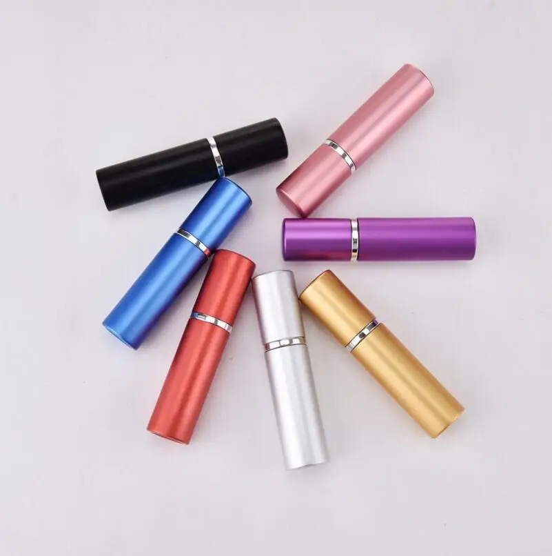 5 ml 미니 여행 리필 되나요 빈 향수 병 atomizer 알루미늄 화장품 컨테이너 lx1946