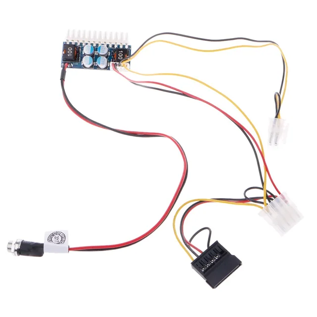 new dc 12v 160w 24 pin atx switch psu car auto mini itx power supplynew dc 12v 160w 24 pin atx switch psu car auto mini itx power supply module cable atx power supply c26