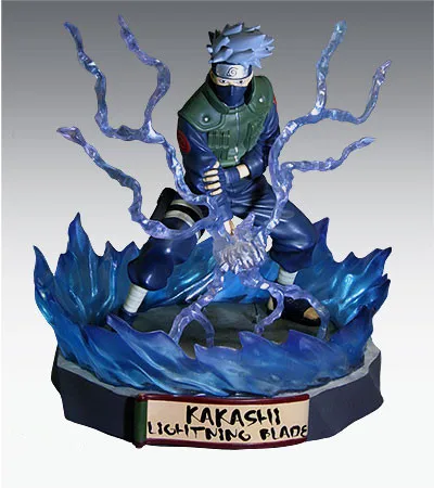 

19cm Anime Naruto Shippuden GEM TSUME Ultimate chidori Kakashi PVC Action Figure Doll Resin Collection Model Toy Gift Cosplay