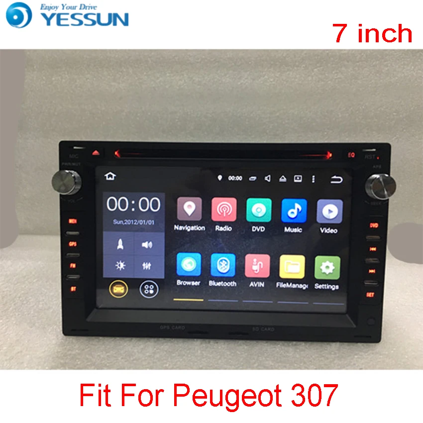 Best Yessun For Peugeot 307 1999~2005 Android Multimedia Player System Car Radio Stereo GPS Navigation Audio Video 0