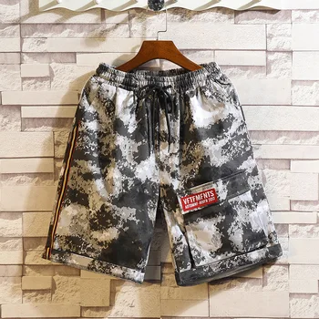 

New Summer Cargo Shorts Men Top Design Camouflage Printed Military Shorts Homme Outwear Hip Hop Casual Camo Loose Male Shorts
