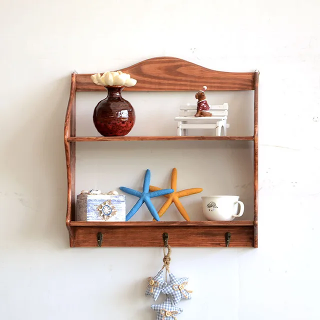 Zakka wood wall shelf creative wooden decorations wooden garden ... Zakka wood wall shelf creative wooden decorations wooden garden ...