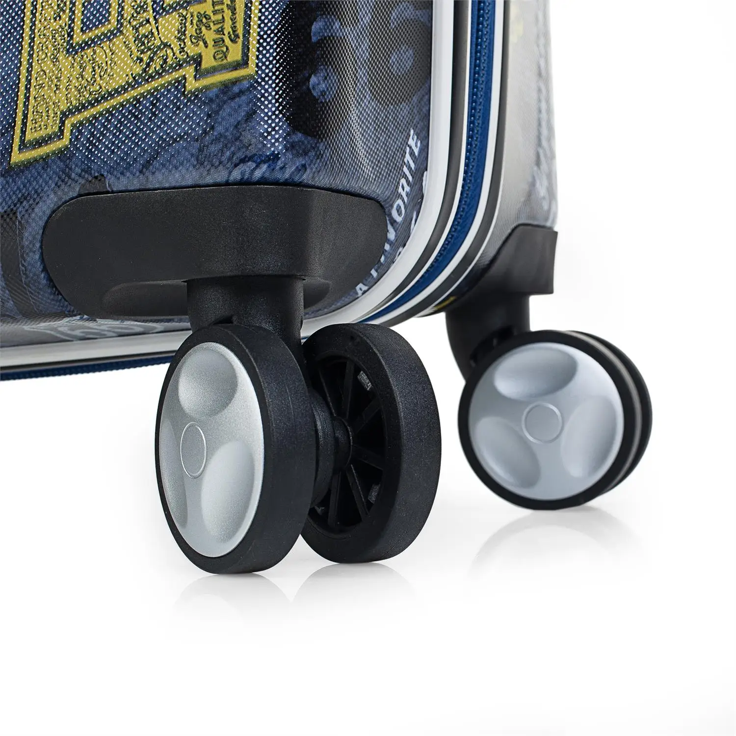 Route 66 модель Philadelphia набор 2 чемодана на колесиках 50/60 см ABS принт Rigidas цвет черный R611
