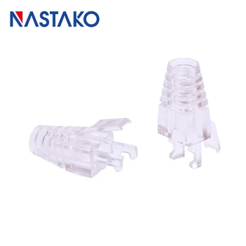 

Transparent Cat5e Cat6 rj45 Plug boot caps Ethernet Network Cable Strain Relief rj45 plugs Socket Connectors Cover