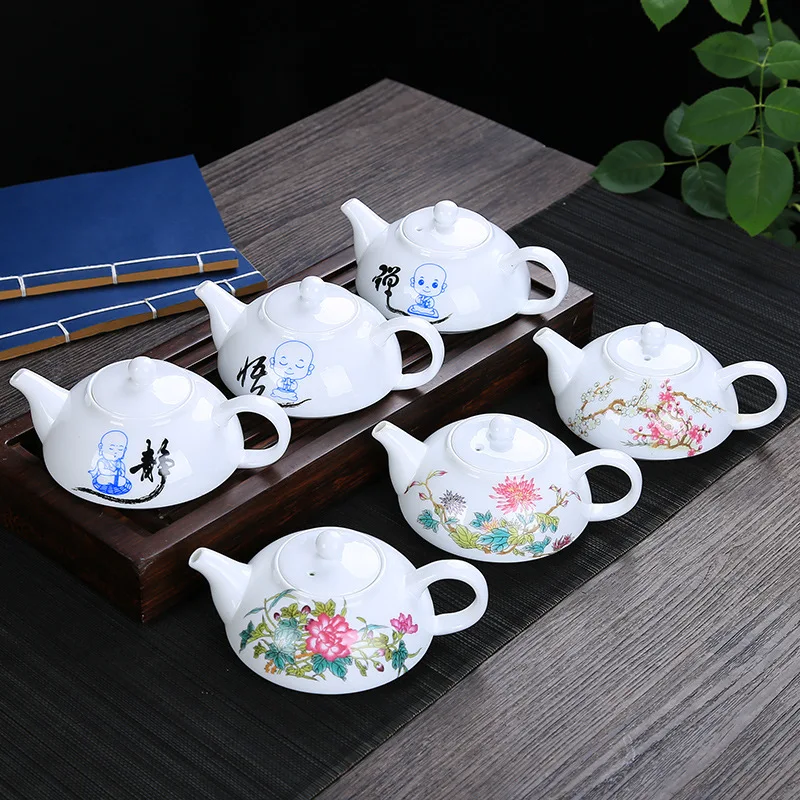 Exquisite Blue and white porcelain tea pot,Chinese traditional landscape pattern tea pot Ceramic Flower Teapot Kettle Exquisite Blue and white porcelain tea pot,Chinese traditional landscape pattern tea pot Ceramic Flower Teapot Kettle
