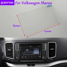 Автомобильный Стайлинг gps навигационный экран Стеклянная Защитная пленка-стикер для Volkswagen Sharan авто аксессуары управление ЖК-экраном