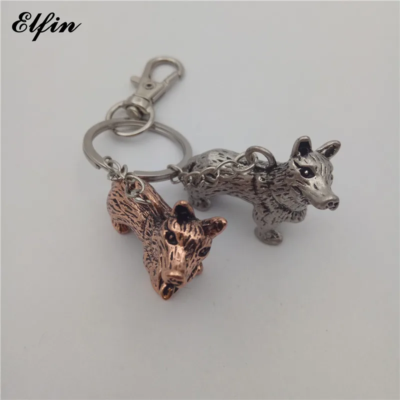 Elfin модный брелок с валлийской корги Модные животные собака памятные ювелирные