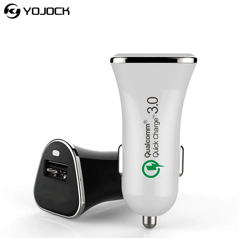 YOJOCK Quick Charge 3.0 Car Charger 18W Fast USB Charger QC3.0 Car-Charger for iphone X 8 8Plus 7Plus Samsung Galaxy S8 S7 Note8 YOJOCK Quick Charge 3.0 Car Charger 18W Fast USB Charger QC3.0 Car-Charger for iphone X 8 8Plus 7Plus Samsung Galaxy S8 S7 Note8
