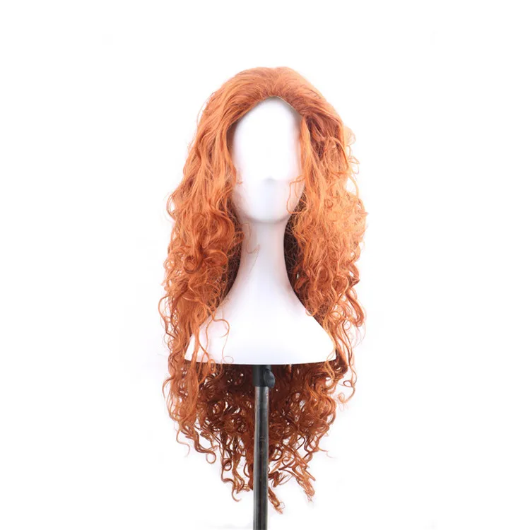 WoodFestival смелый кудрявый оранжевый парик Косплей Длинные Синтетические парики термостойкие