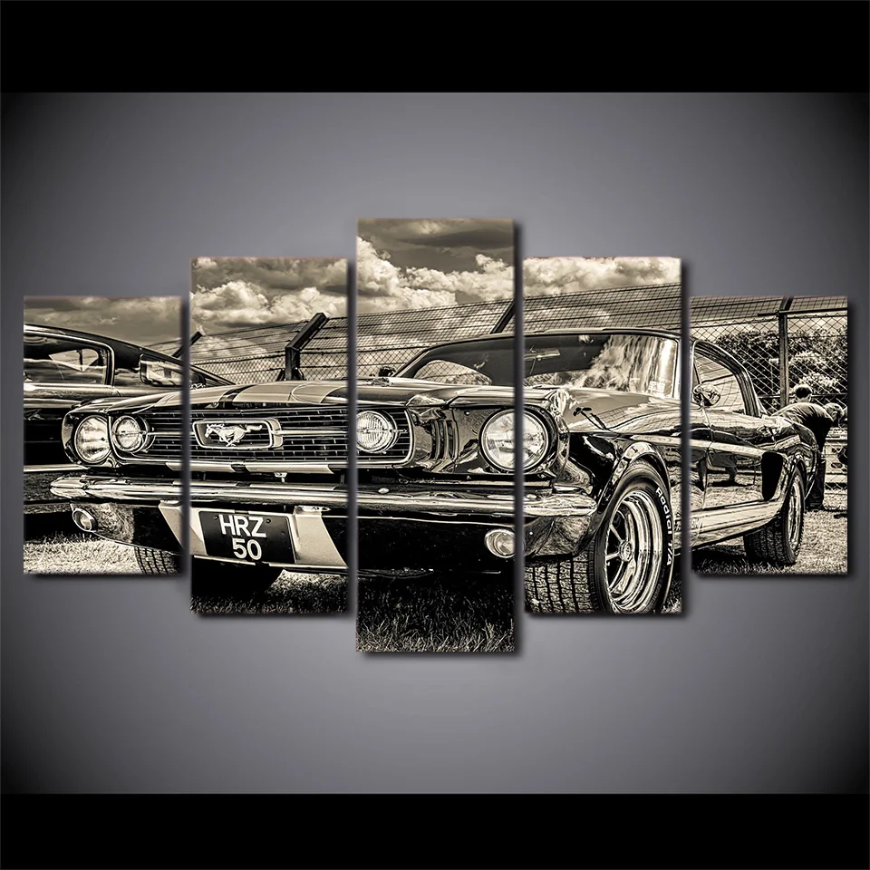 Modular HD Print Artwork Modern Sports Car Poster Home Decor Wall Art 5