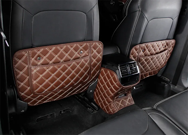 Кожаная защитная накладка на заднее сиденье автомобиля для SKODA KODIAQ 2017 2018