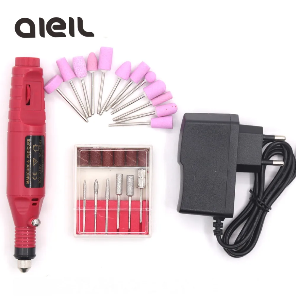 

Portable Nail Drill Bits Set for Manicure Cutter For Manicure Set Mini Nail Drill Manicure Machine Milling Cutter For Manicure