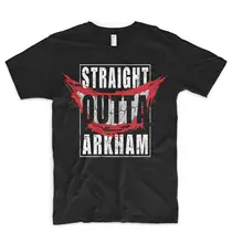Straight Outta Arkham T Shirt Batman Joker Dc Comics Geek ComicCon Superhero