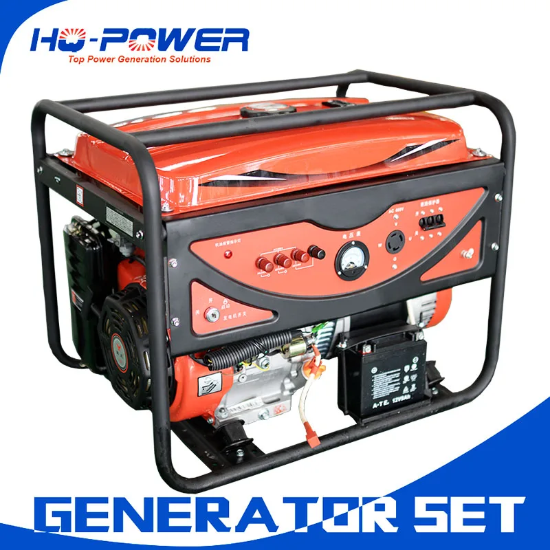 Генератор genset цена 5kw 5000 Вт Мини проектор для домашнего использования бензиновый генерации