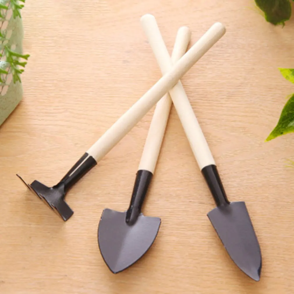 Mini Gardening Tools Three Piece Small Shovel Rake Spade Succulent Plants Potted Flowers Garden Tools Mini Gardening Tools Three Piece Small Shovel Rake Spade Succulent Plants Potted Flowers Garden Tools