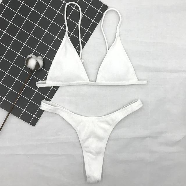 black and white two piece swimsuit