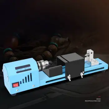 

150W Electric Wood Mini Lathe Beads Grinding Polisher and Polishing Beading Machine DIY Woodworking Buddha Pearl Lathe Machinery