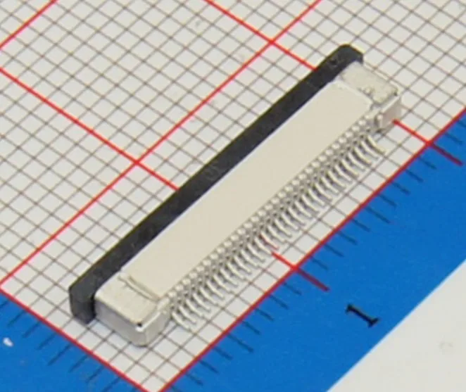

50pcs 0.5mm Pitch 30 Pin Drawer Type Ribbon Flat Connector Bottom Contact