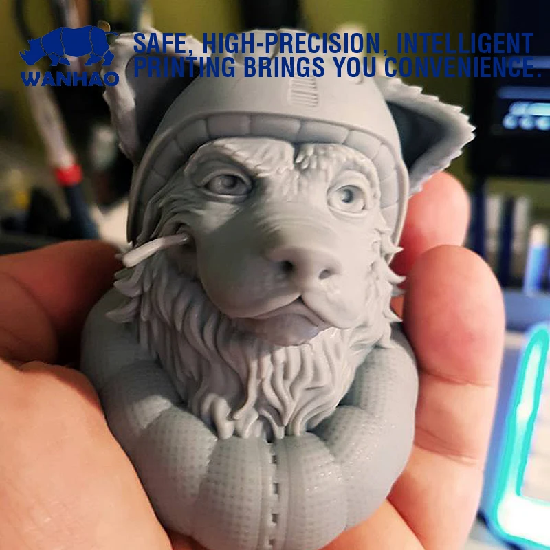 WANHAO Производитель Новая алюминиевая упаковка Черная смола для LCD DLP/SLA D7/D7 Plus/D8 3D