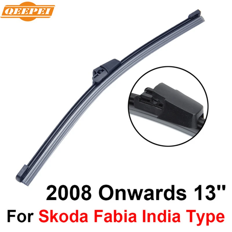 

QEEPEI Rear Wiper Blade No Arm For Skoda Fabia India Type 2008-2016 13'' Natural Rubber Windshield Car Accessories