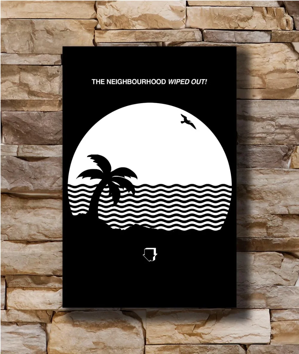 N2919 The Neighbourhood уничтожена пользовательские рок музыки группы 8x12 20x30 24x36 шелк