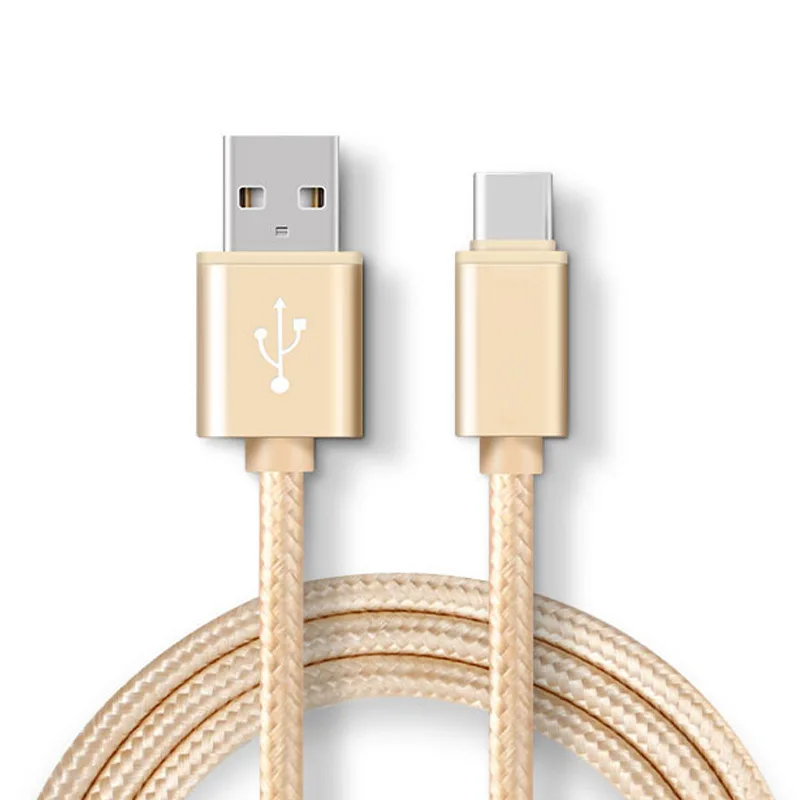 تحلق فوق المصغّر usb كابل نوع C كابل كابل شحن 1 متر جدا دائم النايلون مضفر USB C الهاتف المحمول كابل علامة هواوي سامسونج