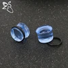 ZS 2PCS 5-16MM Glass Ear Expander 6 Color Ear Plugs Tunnels Gauges Expander Body Piercing Jewelry for Women Men Ear Tunnel Plugs ► Photo 3/6
