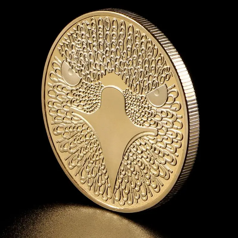 Commemorative Coin Eagle Gold Silver Collection Art Gift Bitcoin Alloy Souvenir