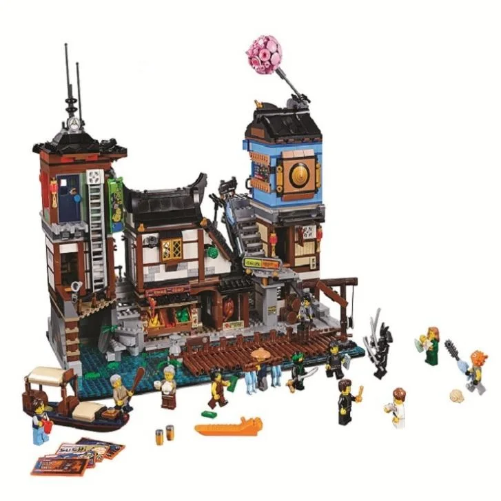 

3635pcs Ninja Movie City Docks 10941 Model Building Blocks kids DIY Assemble gift bricks set toys Compatible With Legoings 70657
