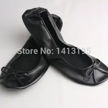 Новинка; женская обувь для балерины на низком каблуке; черные повседневные туфли на плоской подошве