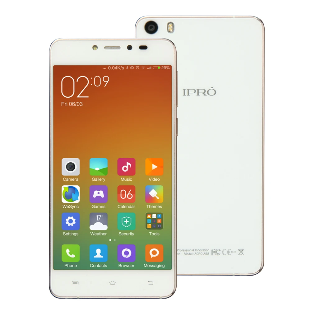 IPRO A58 5 85mm Ultra thin Mobile Phone 5 0inch MTK6582 Celular Android 5 0 Smartphone