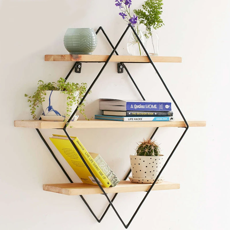 Modern Minimalist Design Wall Mount Shelf Bookshelf Flower Pot Display Rack Ledge Storage Holders Racks Wall Shelf Metal Wooden Shelf Metal Storage Holderdesigner Shelves Aliexpress