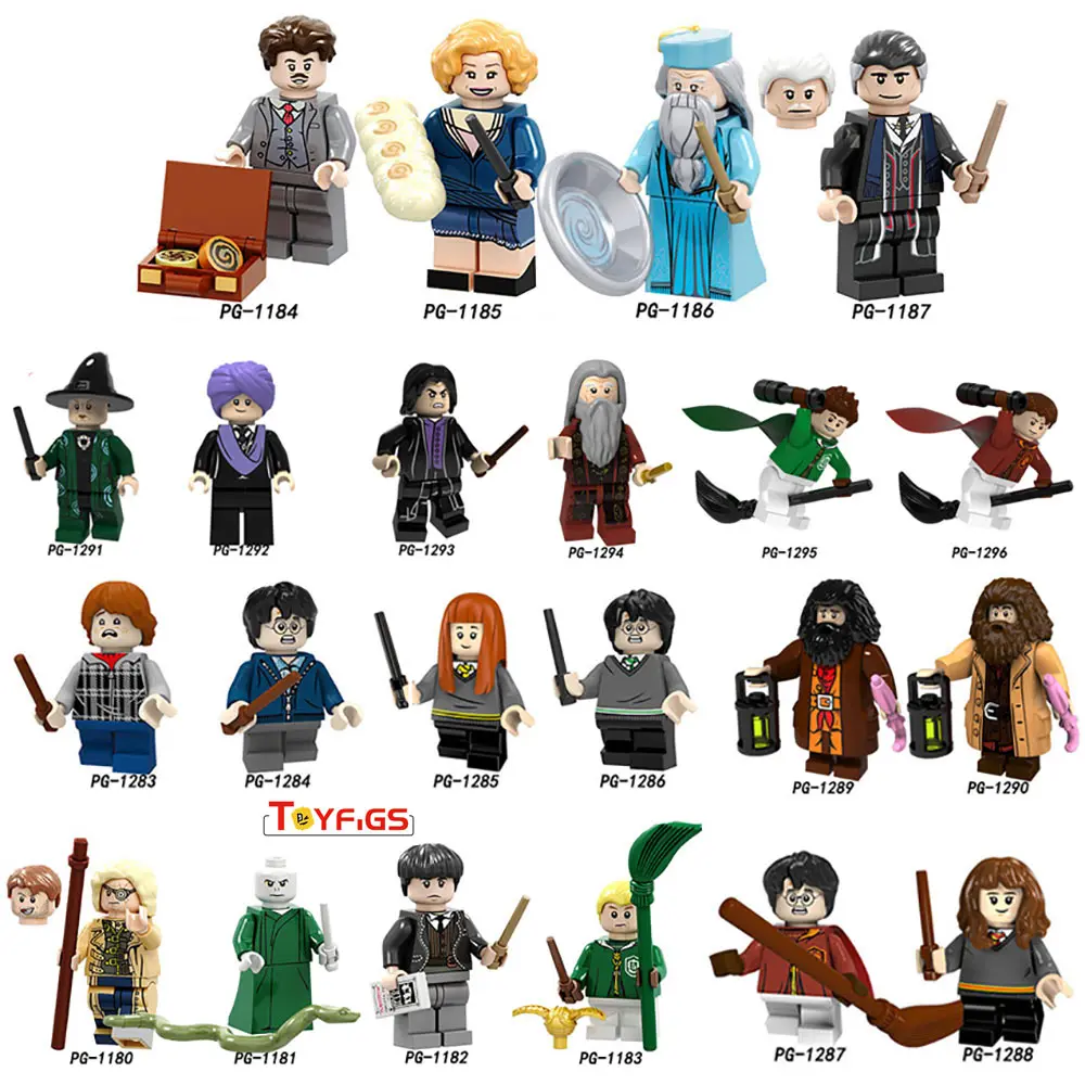 

Harry Series Potters Dobby Moody Dumbledore Quirrell Filch Voldemort Dean Thomas mini Building Blocks Gift Toy legoed figures
