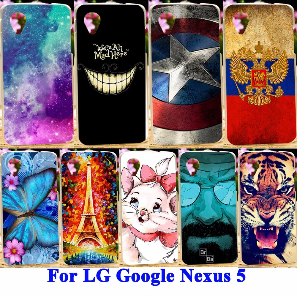 Panda Tiger Cat Painted Phone Covers For LG Google Nexus 5